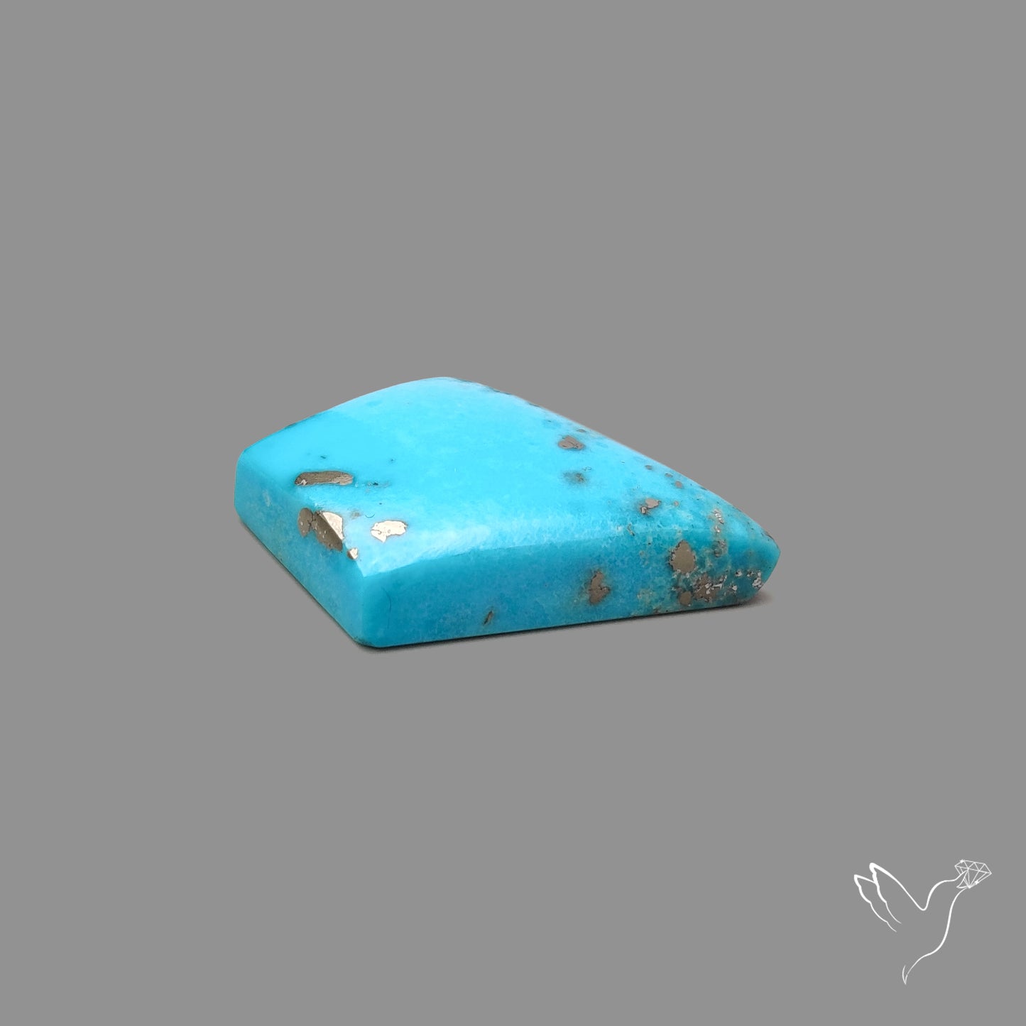 Morenci Turquoise With Pyrite Inclusions