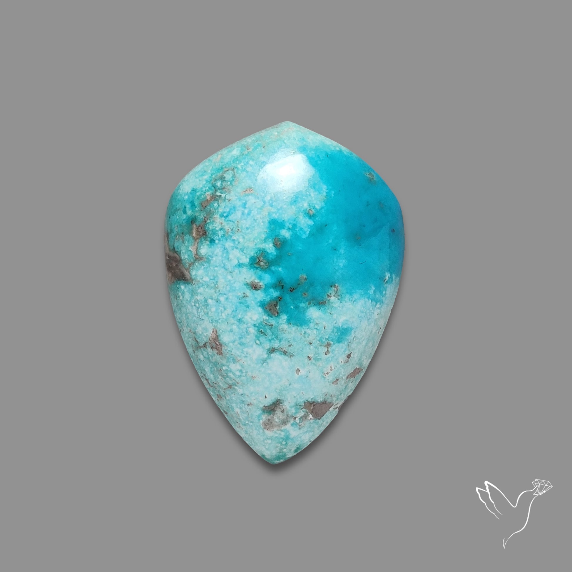 Morenci Turquoise With Pyrite Inclusions