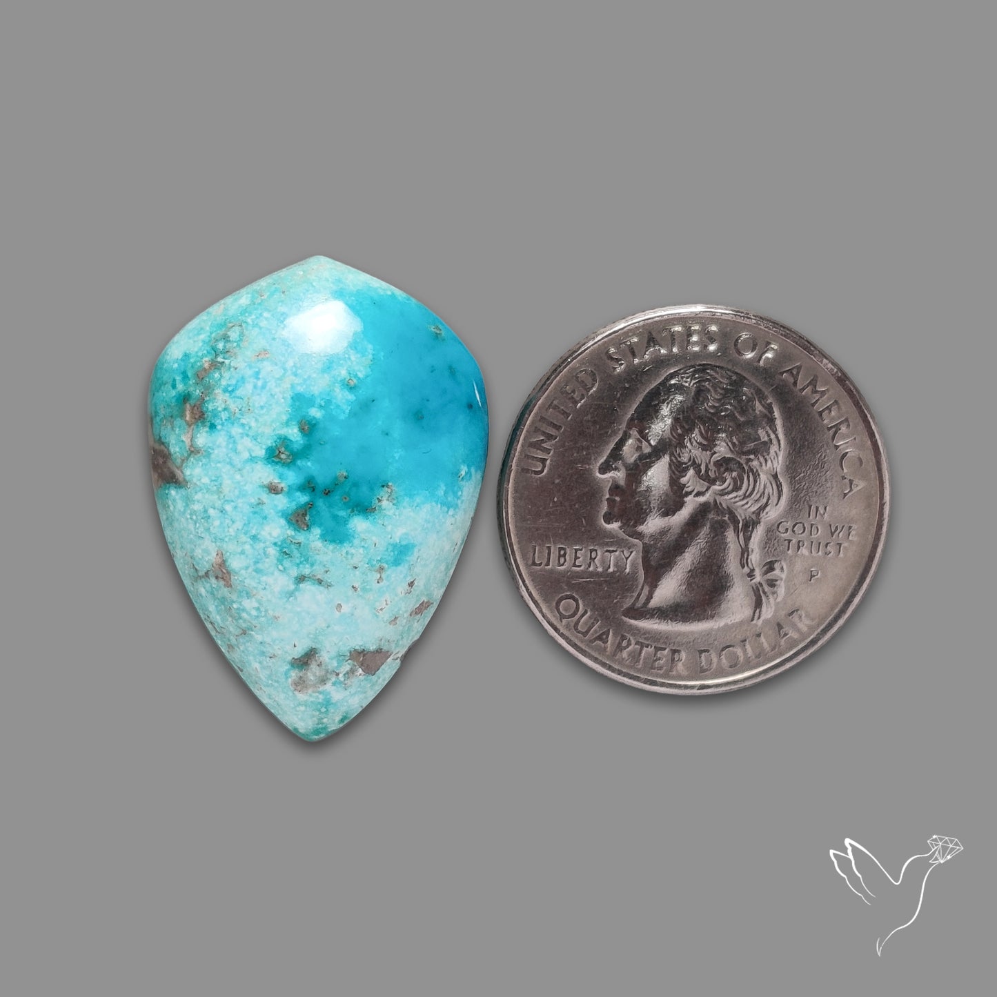 Morenci Turquoise With Pyrite Inclusions