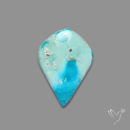 Morenci Turquoise With Pyrite Inclusions