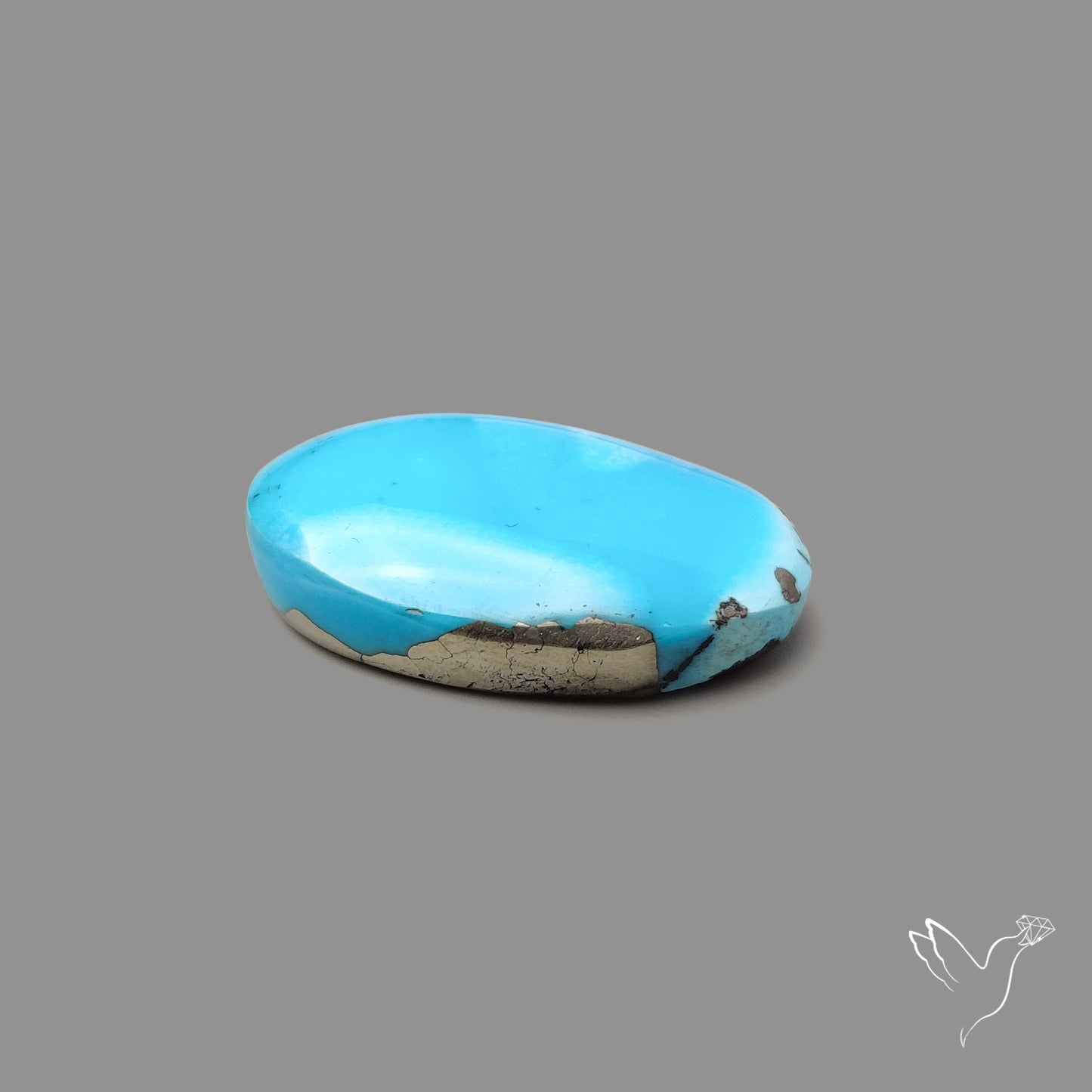 Morenci Turquoise With Pyrite Inclusions