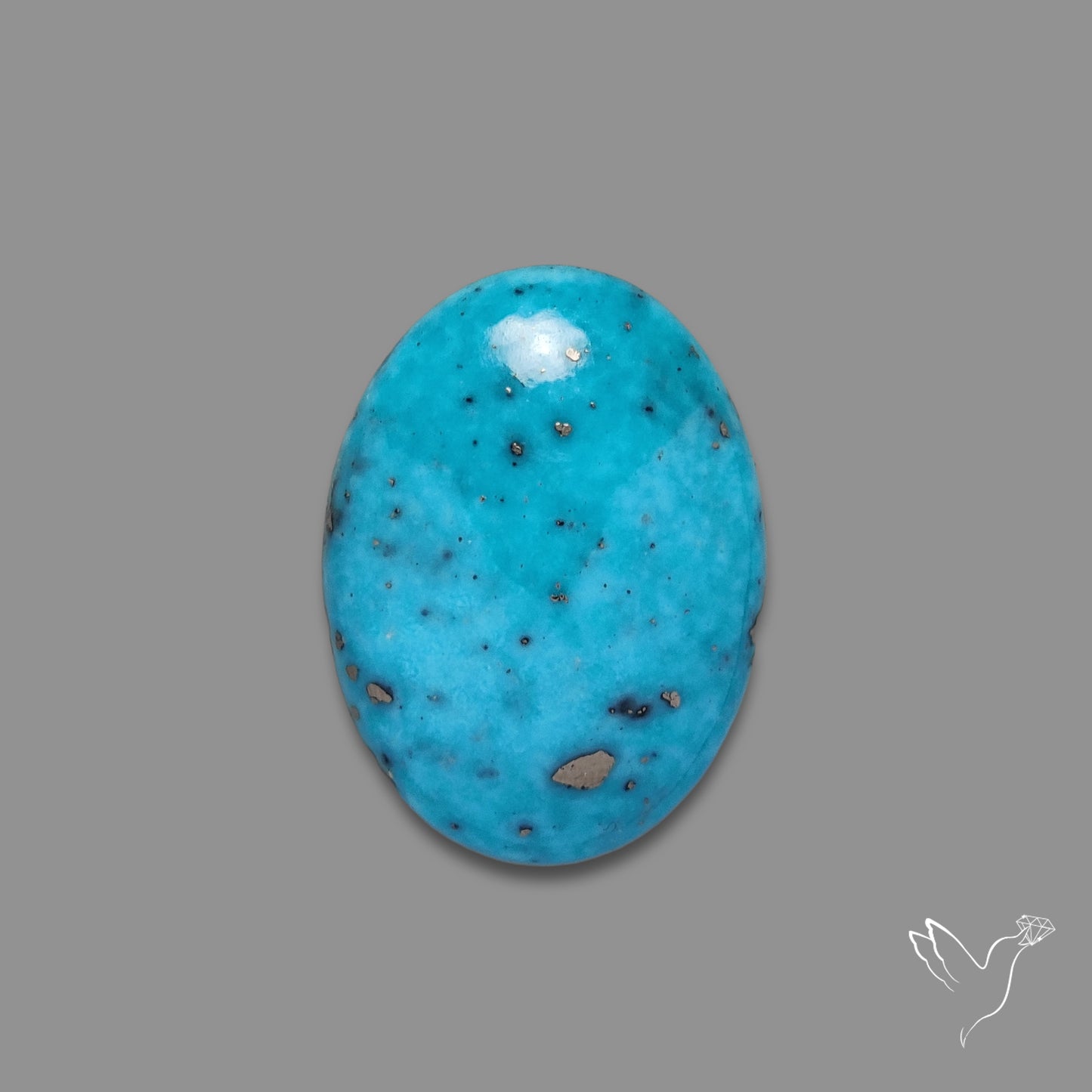Morenci Turquoise With Pyrite Inclusions