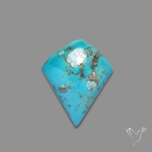 Morenci Turquoise With Pyrite Inclusions