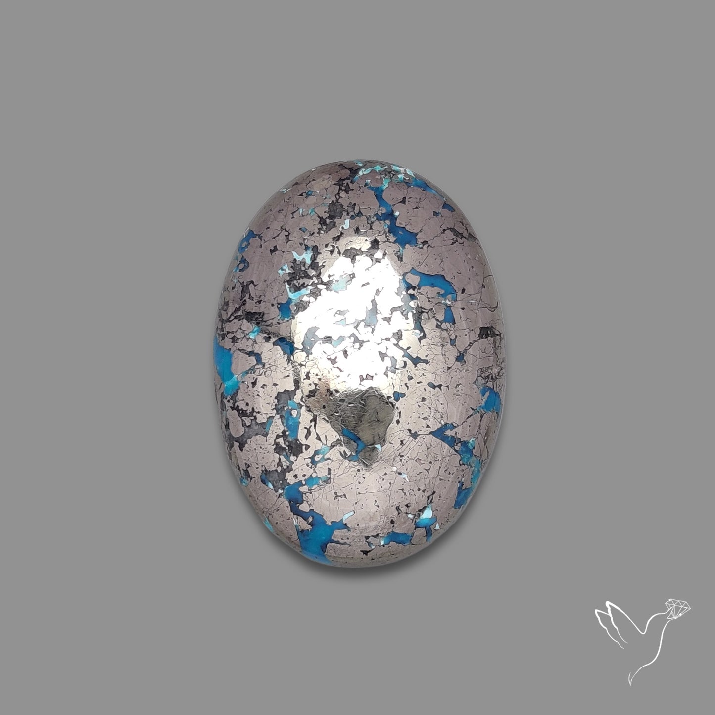 Morenci Turquoise With Pyrite Inclusions