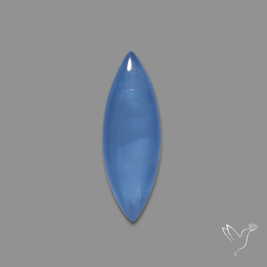 Namibian Blue Chalcedony Gem Chalcedony Cabochon