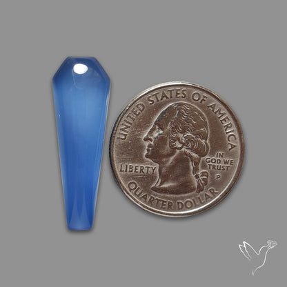 Namibian Blue Chalcedony Gem Chalcedony Cabochon