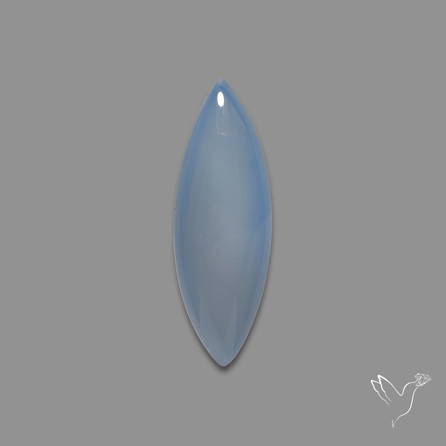 Namibian Blue Chalcedony Gem Chalcedony Cabochon
