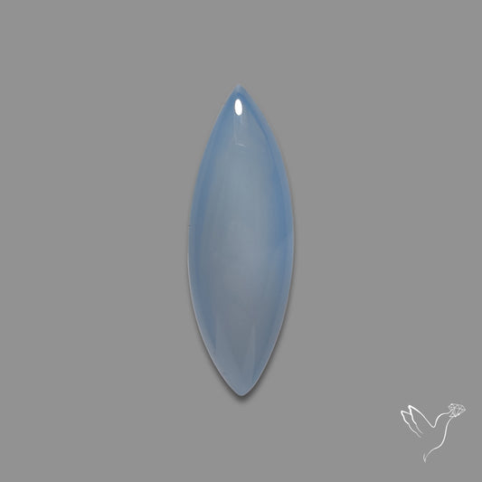 Namibian Blue Chalcedony Gem Chalcedony Cabochon
