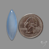 Namibian Blue Chalcedony Gem Chalcedony Cabochon