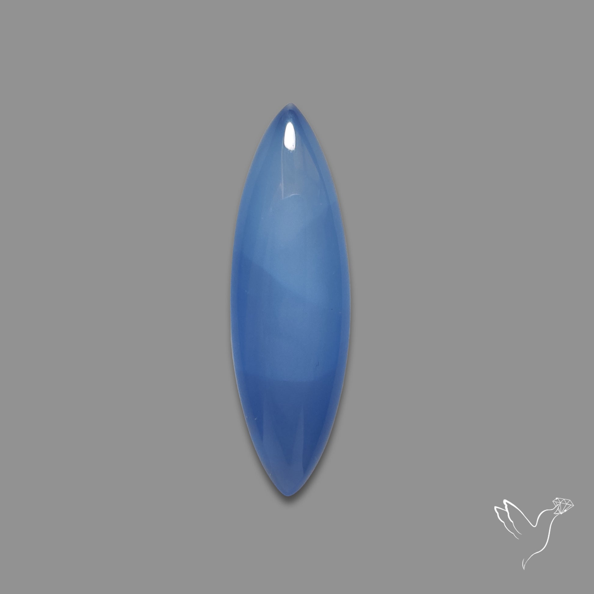 Namibian Blue Chalcedony Gem Chalcedony Cabochon