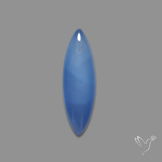 Namibian Blue Chalcedony Gem Chalcedony Cabochon