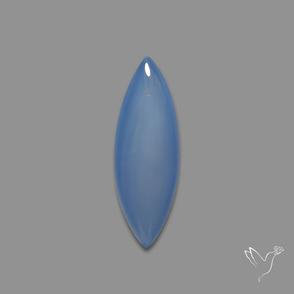 Namibian Blue Chalcedony Gem Chalcedony Cabochon