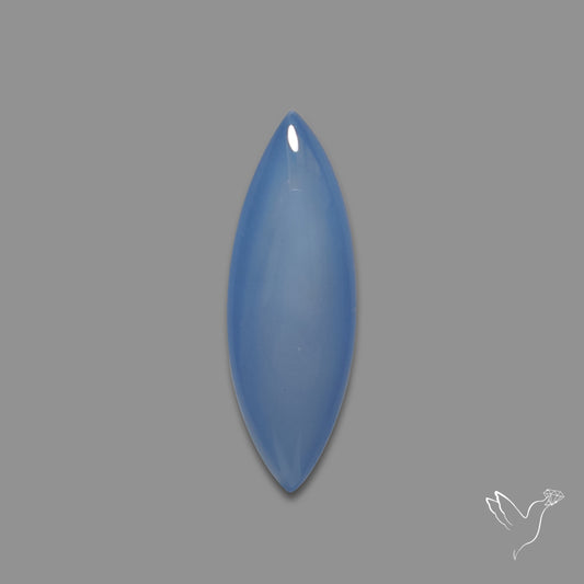 Namibian Blue Chalcedony Gem Chalcedony Cabochon