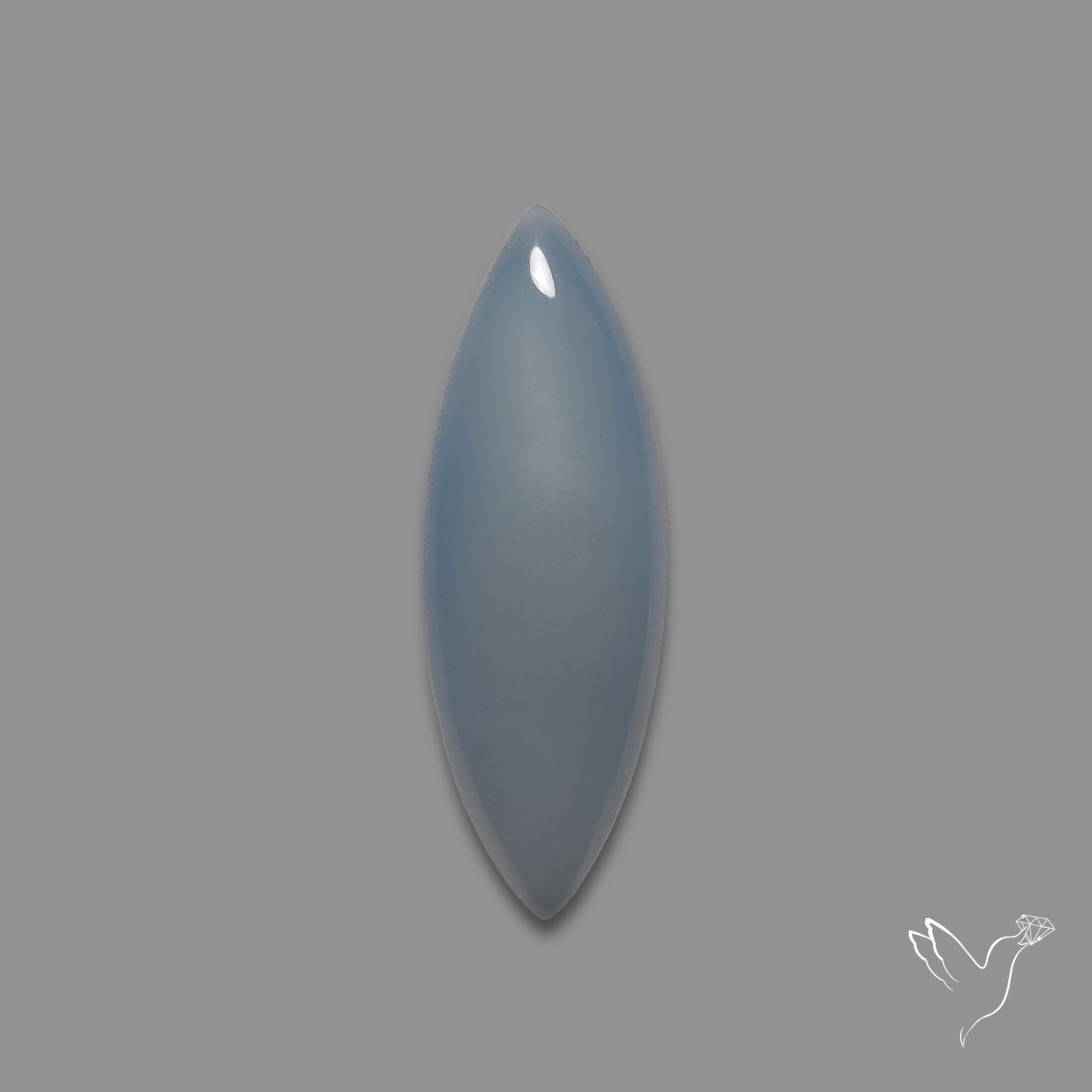 Namibian Blue Chalcedony Gem Chalcedony Cabochon