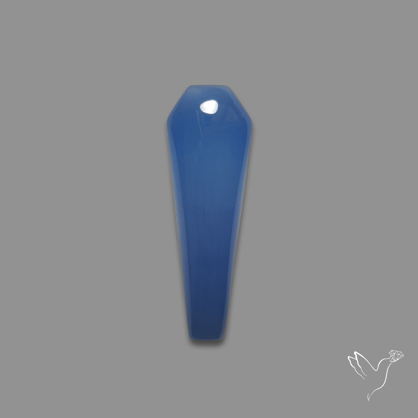 Namibian Blue Chalcedony Coffin