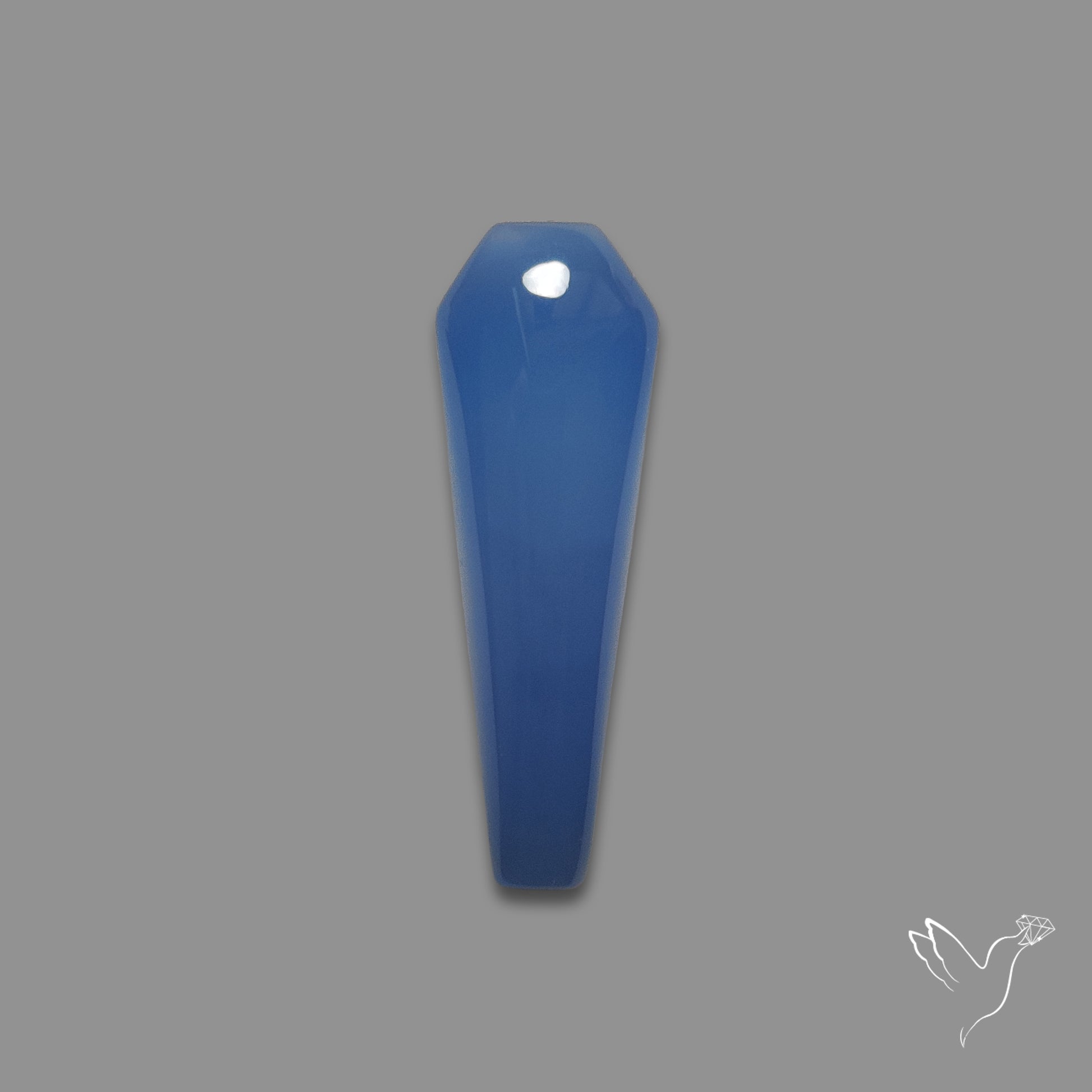 Namibian Blue Chalcedony Coffin