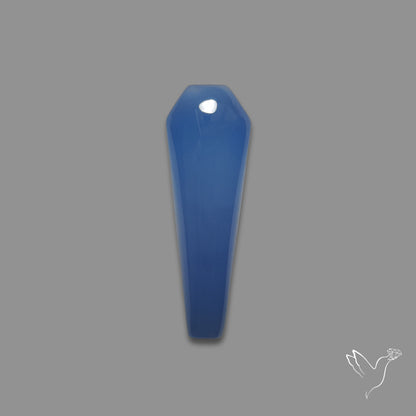 Namibian Blue Chalcedony Coffin