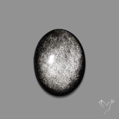 Silversheen Obsidian Cabochon