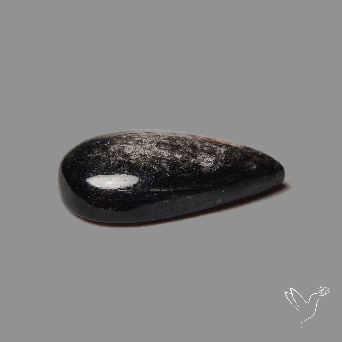 Silversheen Obsidian Cabochon