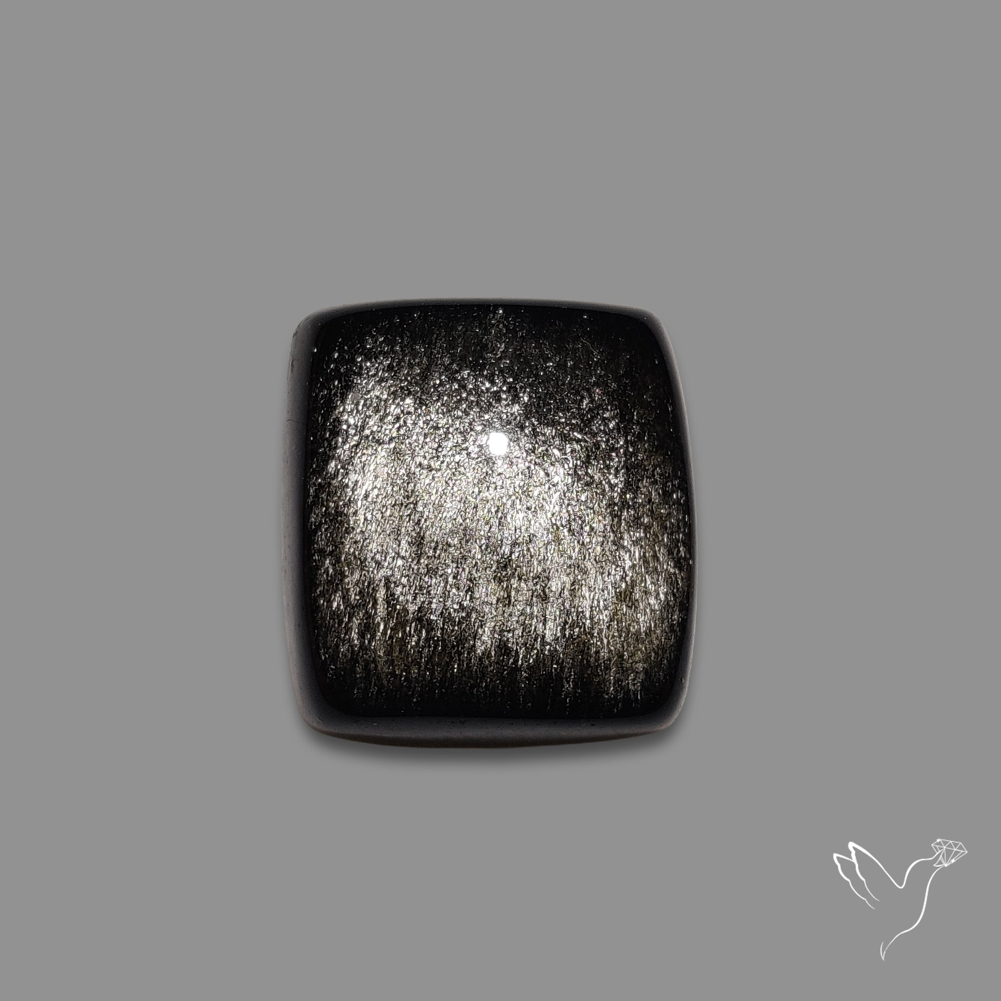 Silversheen Obsidian Cabochon
