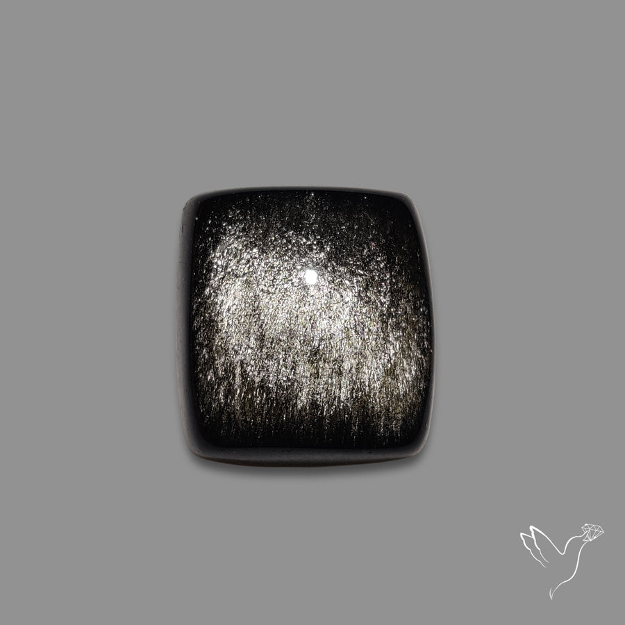 Silversheen Obsidian Cabochon