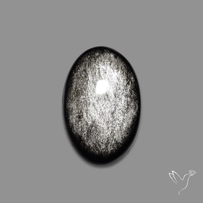 Silversheen Obsidian Cabochon