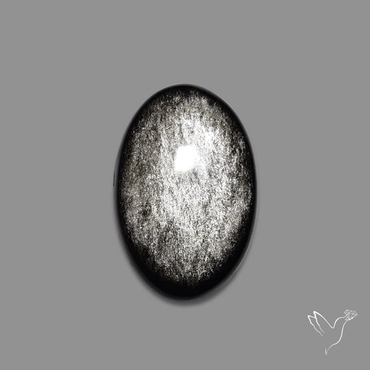 Silversheen Obsidian Cabochon