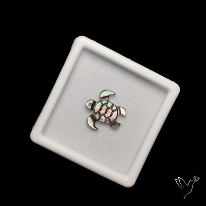 Tahitian Black Mother Of Pearl Tortoise Carving