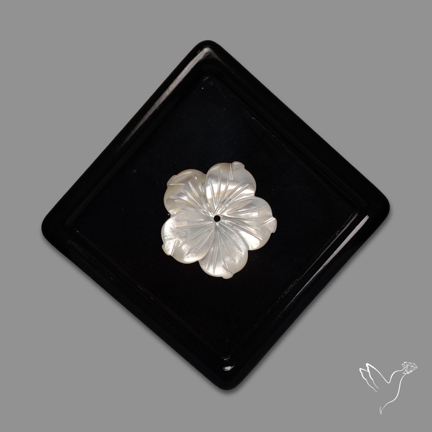 Mother Of Pearl Flower Carving