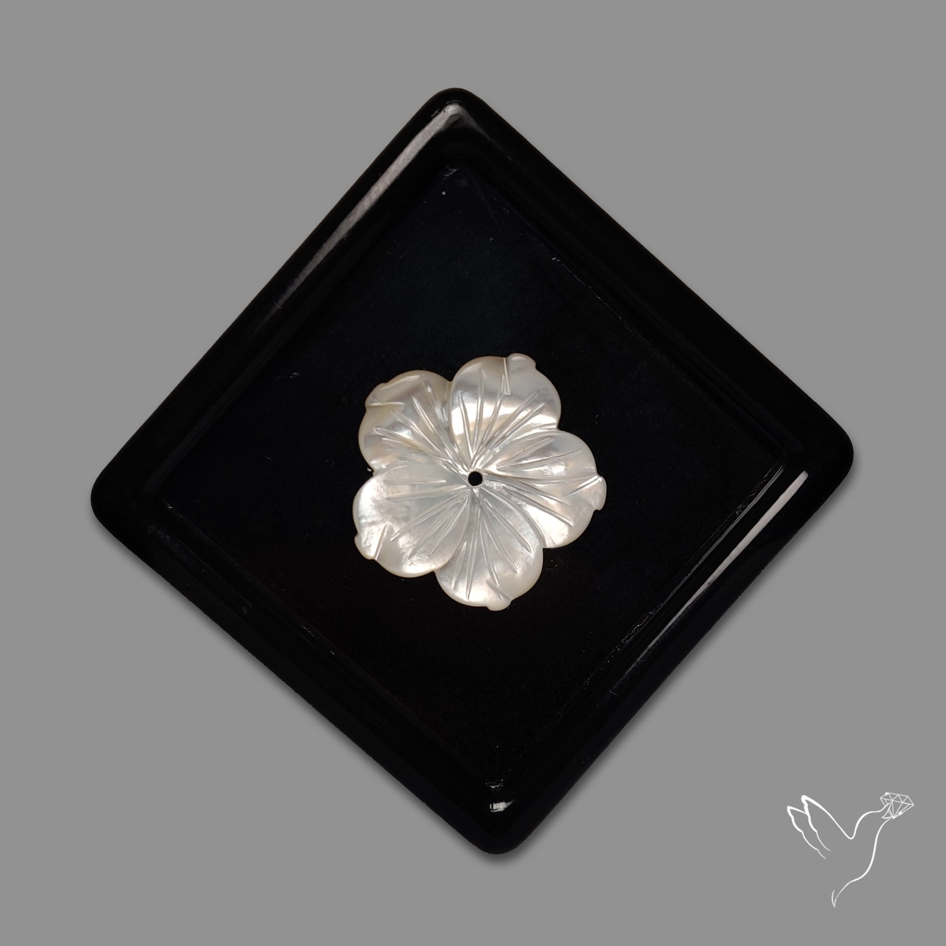 Mother Of Pearl Flower Carving