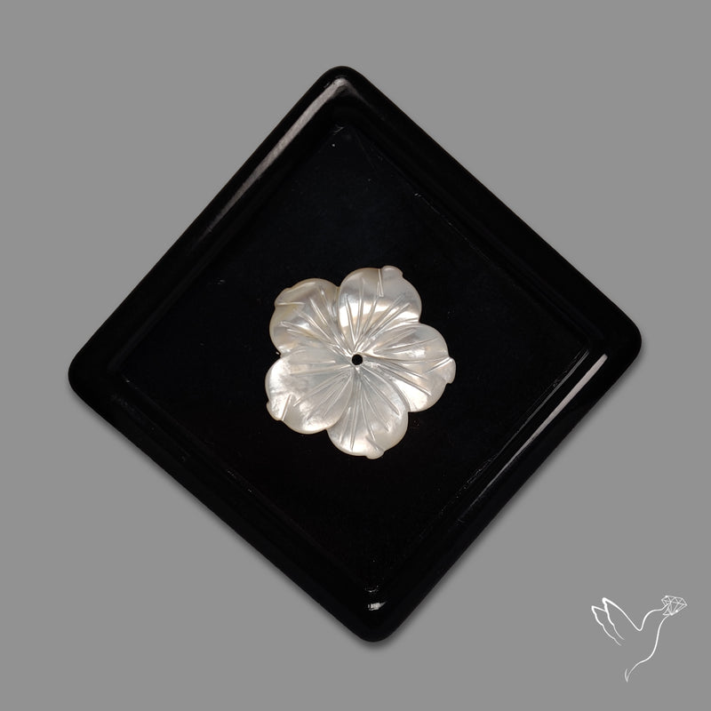 Mother Of Pearl Flower Carving