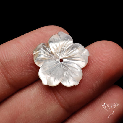 Mother Of Pearl Flower Carving