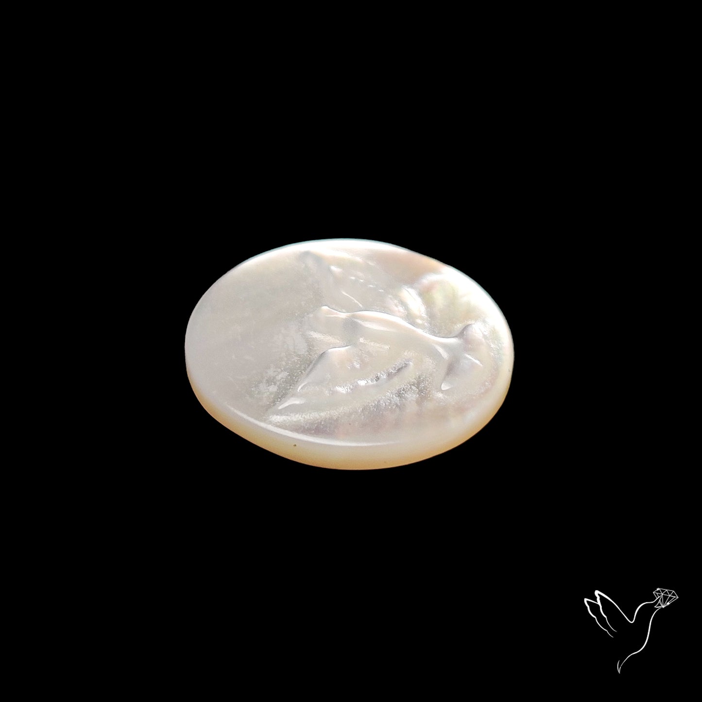 Mother Of Pearl Eagle Falcon Carving