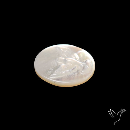 Mother Of Pearl Eagle Falcon Carving