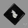 Mother Of Pearl Sitting Cat Carving