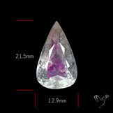 Rare Brazilian Pink Fire Covellite aka Pink Fire Quartz Faceted