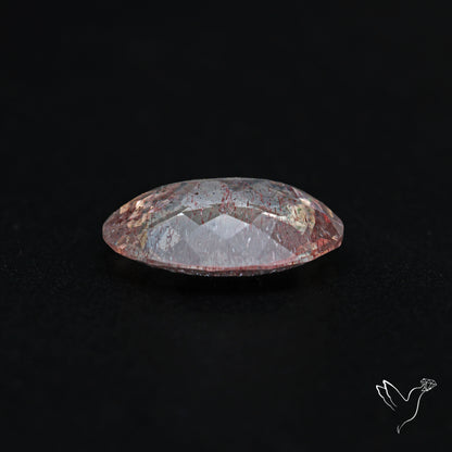 Rare Brazilian Pink Fire Covellite aka Pink Fire Quartz Faceted