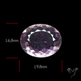 Rare Brazilian Pink Fire Covellite aka Pink Fire Quartz Faceted