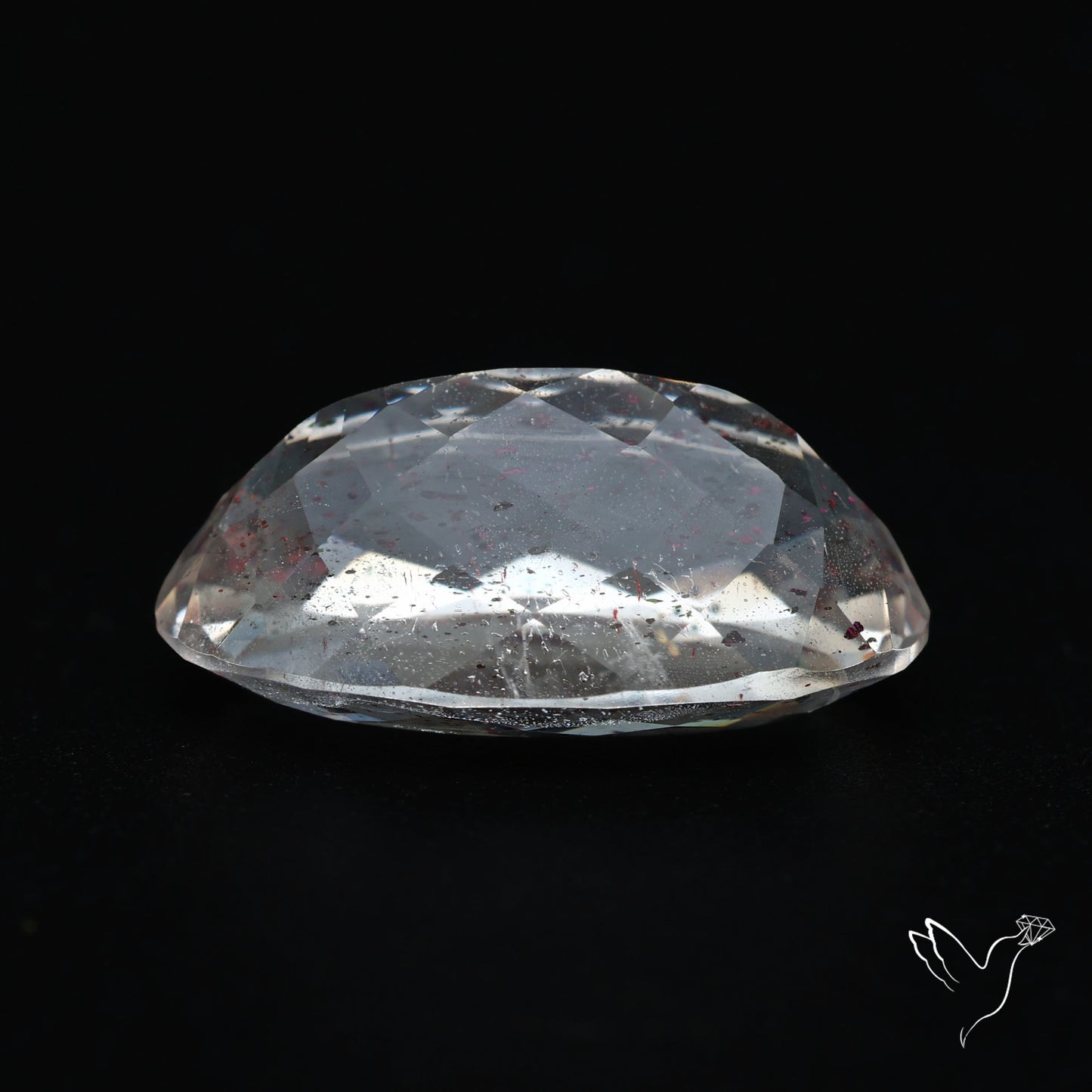Rare Brazilian Pink Fire Covellite aka Pink Fire Quartz Faceted