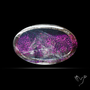 Rare Brazilian Pink Fire Covellite aka Pink Fire Quartz Cabochon