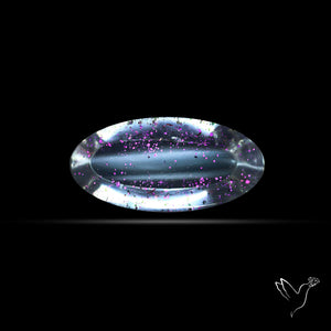 Rare Brazilian Pink Fire Covellite aka Pink Fire Quartz Cabochon