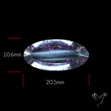 Rare Brazilian Pink Fire Covellite aka Pink Fire Quartz Cabochon