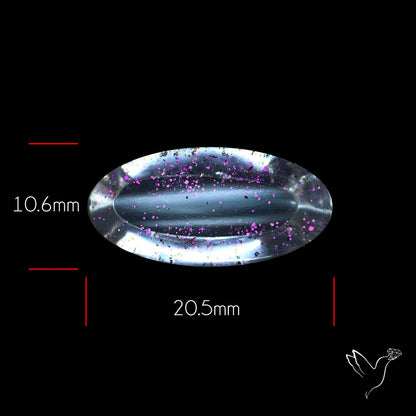 Rare Brazilian Pink Fire Covellite aka Pink Fire Quartz Cabochon