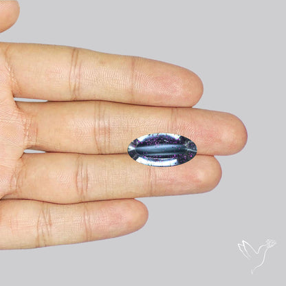Rare Brazilian Pink Fire Covellite aka Pink Fire Quartz Cabochon