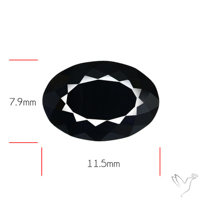 Faceted Fine Cut Black Onyx