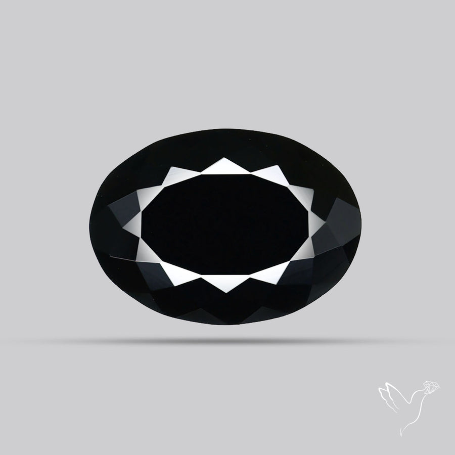 Faceted Fine Cut Black Onyx