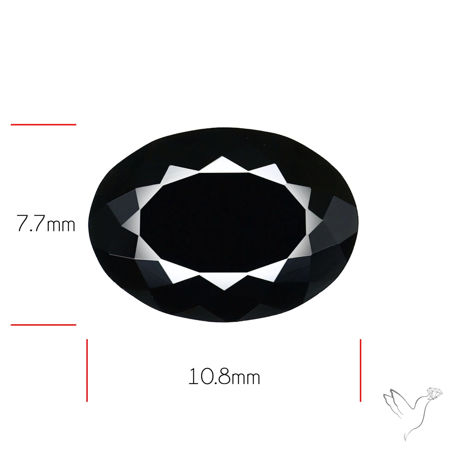 Faceted Fine Cut Black Onyx