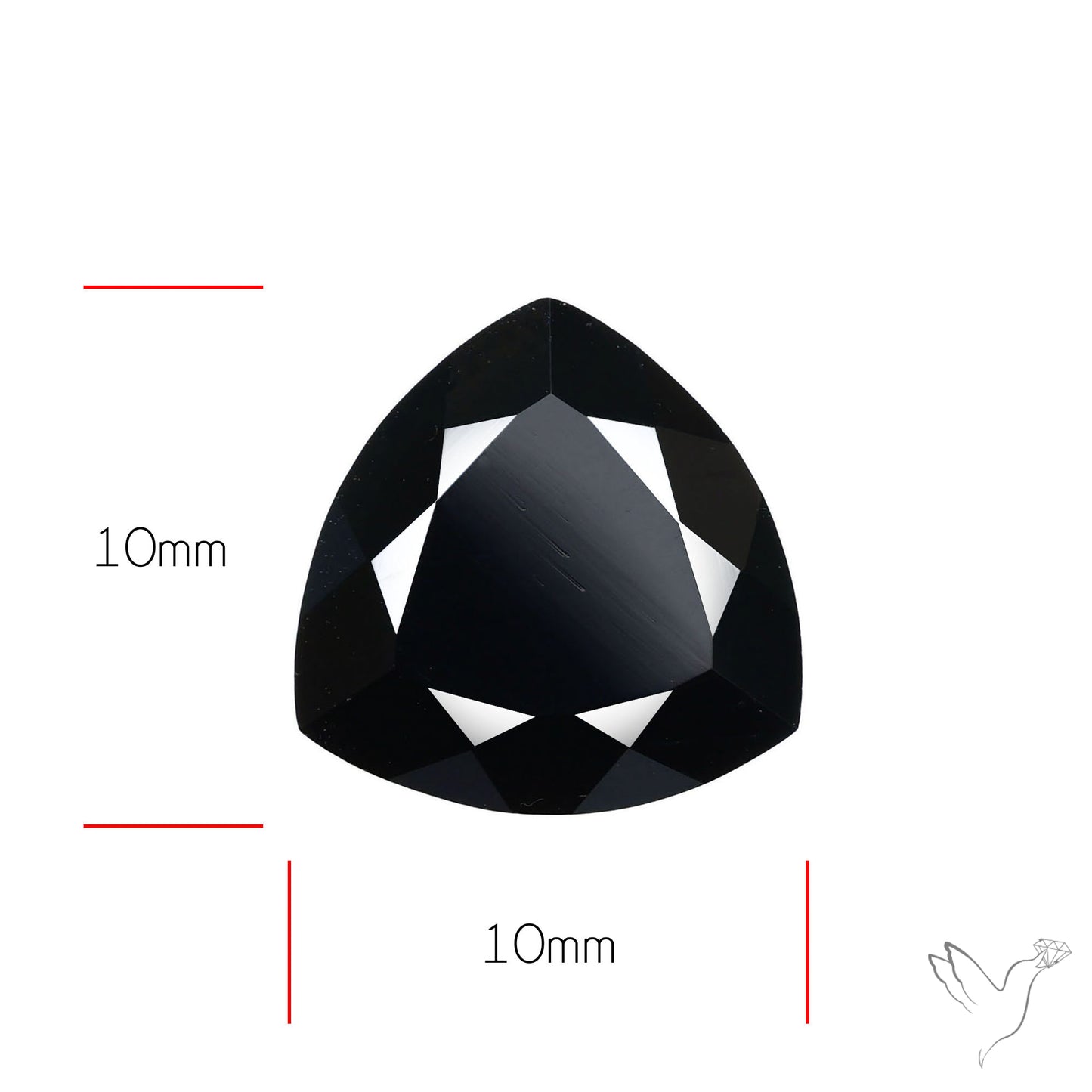 Faceted Fine Cut Black Onyx