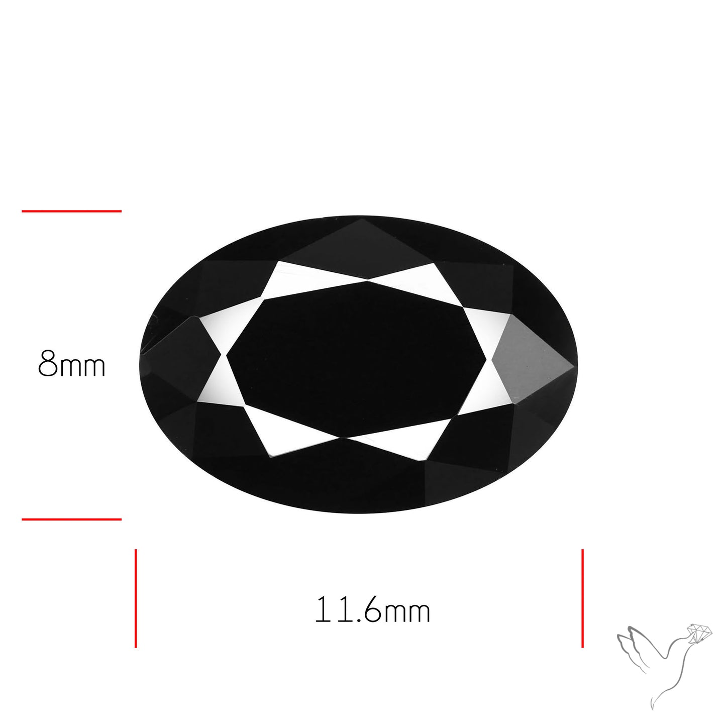 Faceted Fine Cut Black Onyx