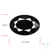 Faceted Fine Cut Black Onyx